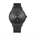 Men Fashion Stainless Steel Strap Calendar Watches Popular Design Simple Auto Date Quartz Wristwatch